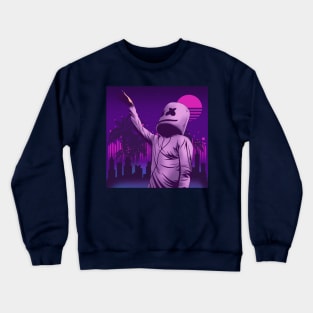 Marshmello Vaporwave Beach music Crewneck Sweatshirt